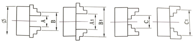 滚轴 抓撑 尺寸 尺寸 640 mm