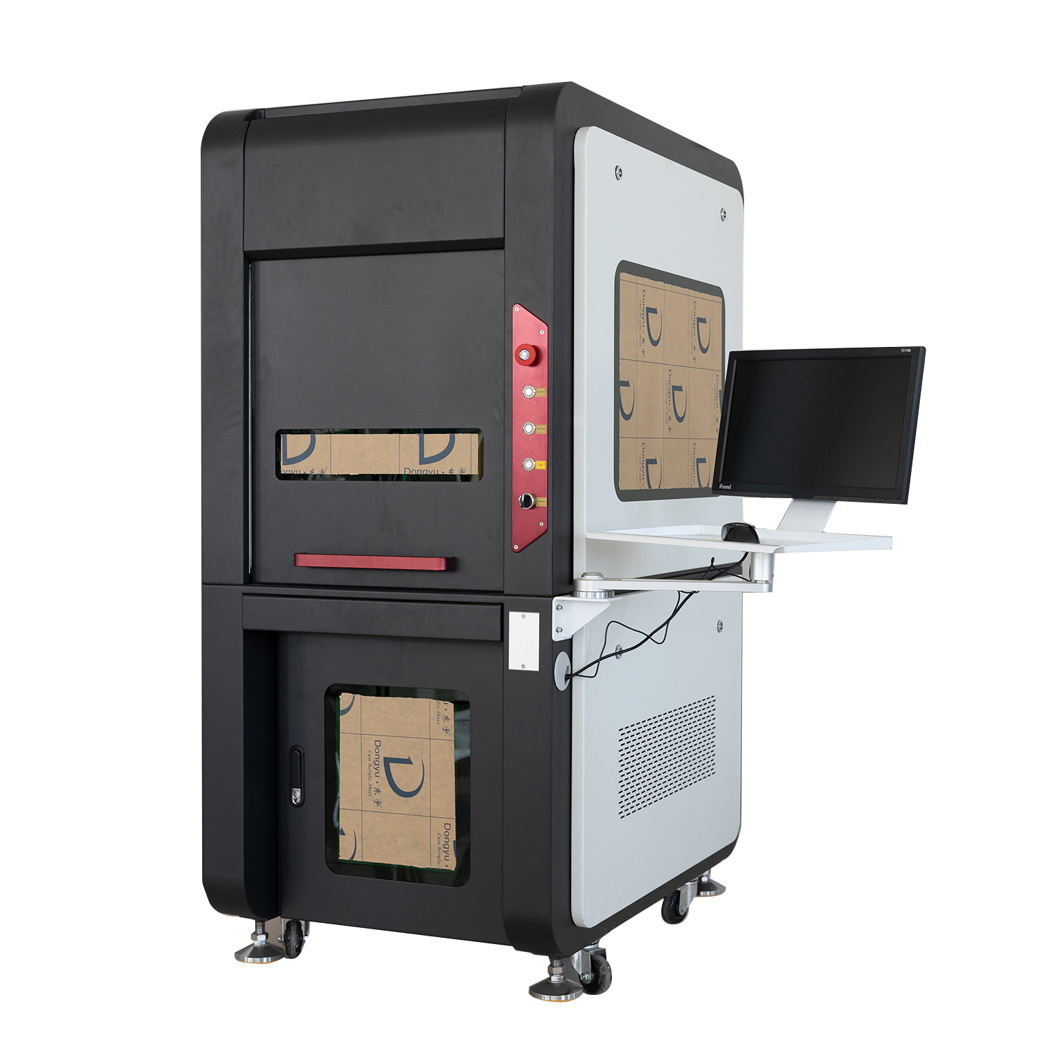 Hoge kwaliteit laser Raycus / MAX / JPT laserbron fiber lasermarkeermachines 20w 30w 50w