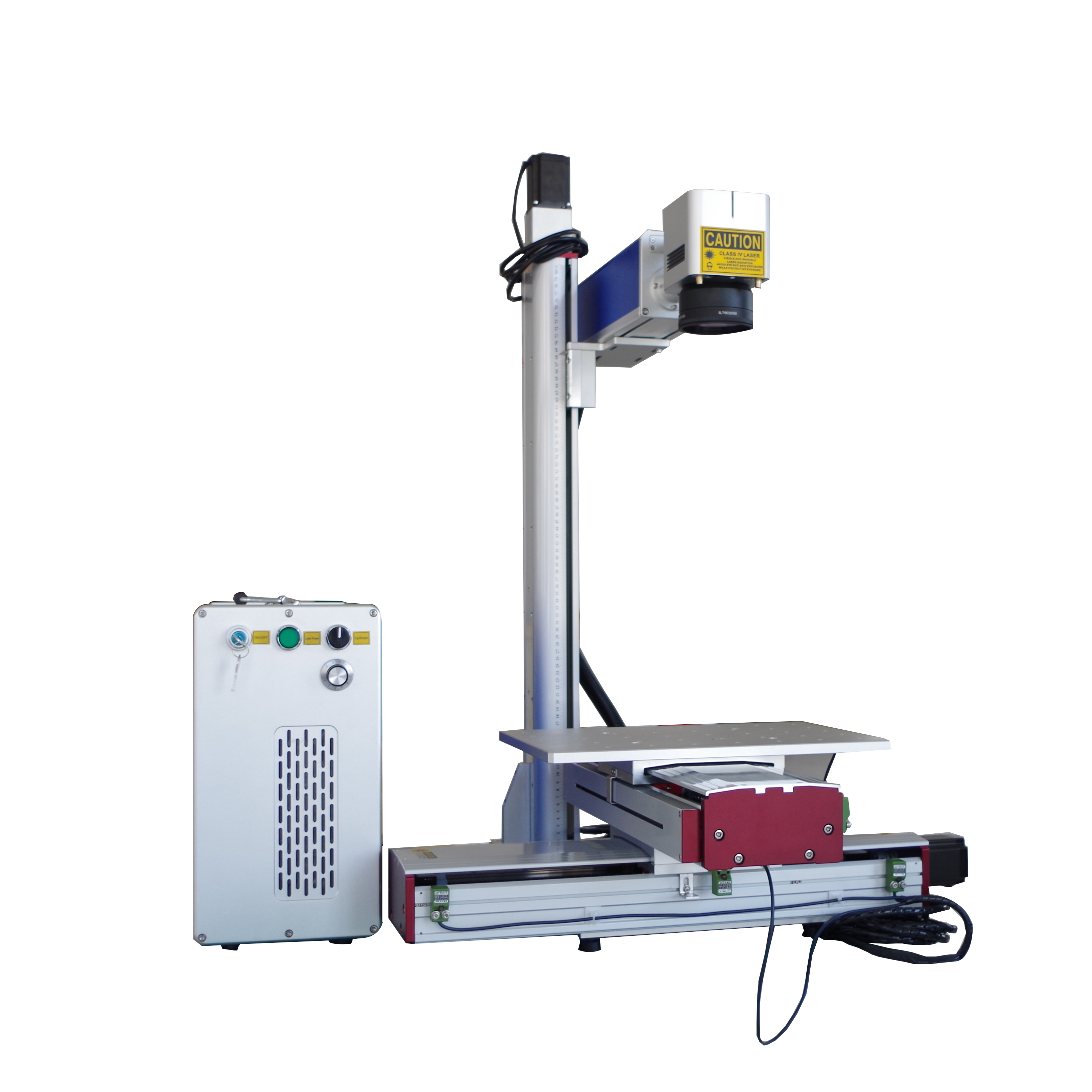 x en y bewegende tafel fiber laser lasermarkeermachine voor groot werkgebied