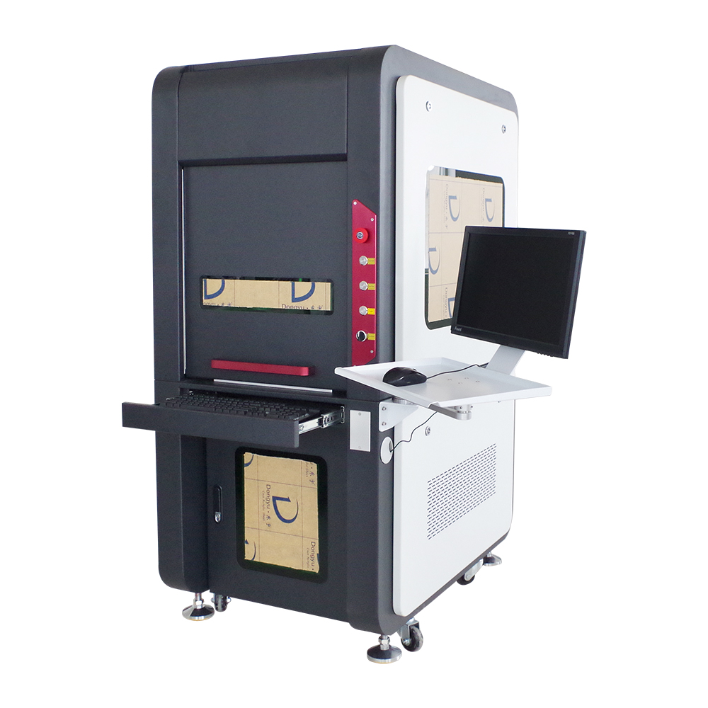 20W 30W JPT MOPA Fiber Lasermarkeermachine voor afdrukken in kleur op metalen roestvrij staal aluminium