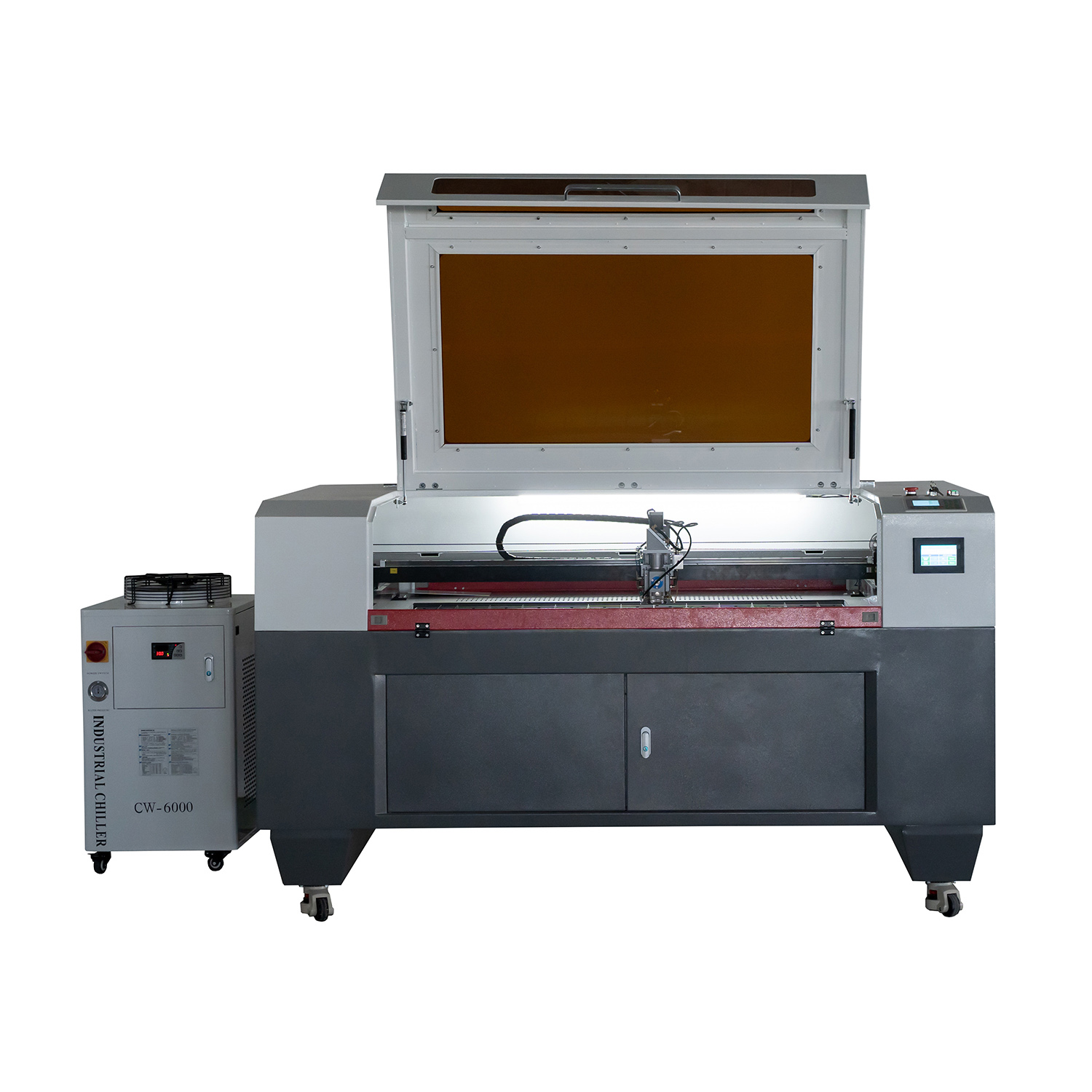 51.18 "X35.43" 1390 CO2 gemengde lasersnijmachine met industriële koelmachine