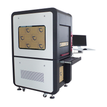 20W 30W JPT MOPA Fiber Lasermarkeermachine Lasergraveerder met Rotary